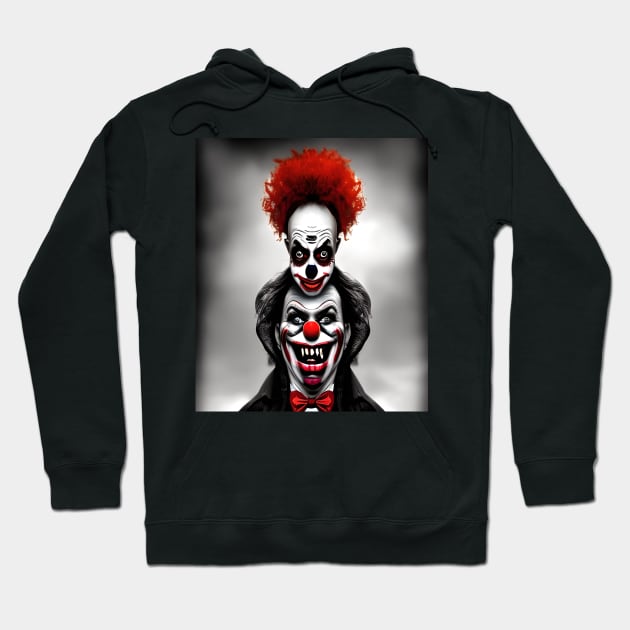 Clowns Hoodie by AbstraktTheArt